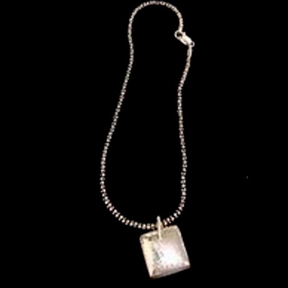 SILPADA Popcorn Necklace Puffed Square Pendant - Picture 11 of 15